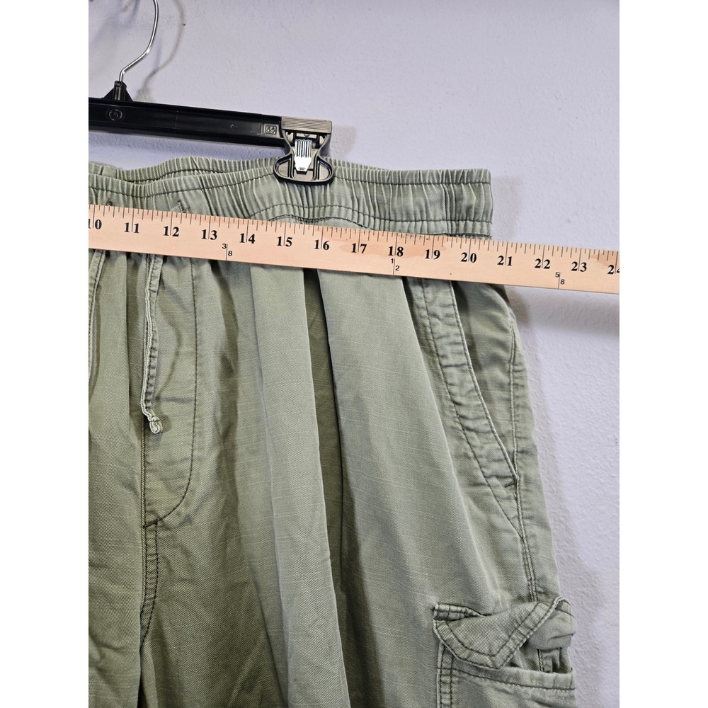 Old Navy Cargo Utility Mid-Rise Wide-Leg Comfort Waistband Pants Green XXL - Picture 5 of 7